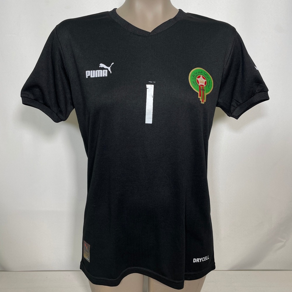 Yassine Bounou #1 Morocco National Team Puma Goalkeeper Jersey Women's MEDIUM